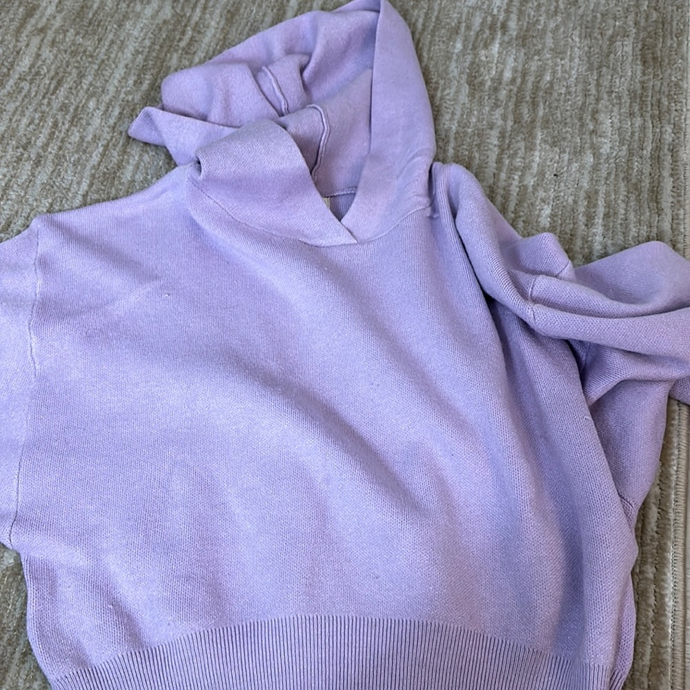 Light purple cropped sweater